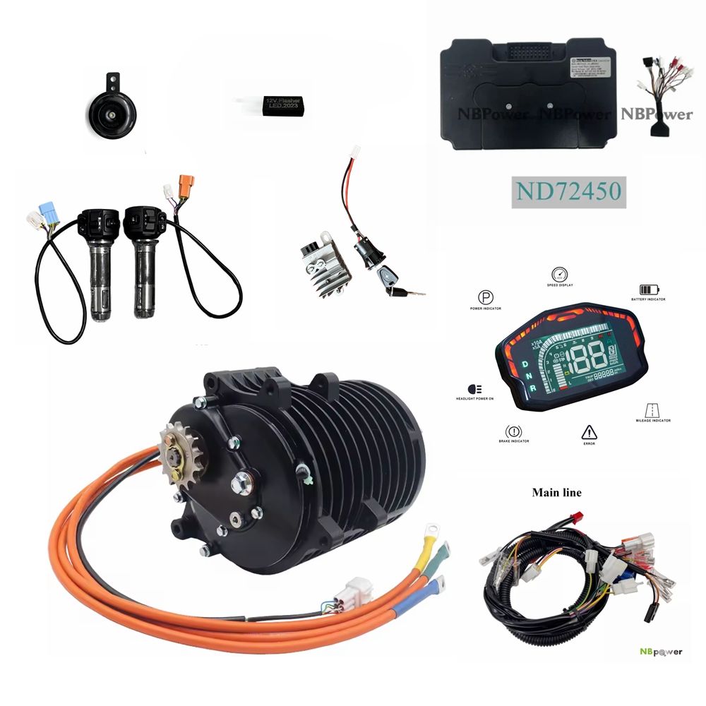 Mid Drive Motor Kit 72V 3000W - Kit de Conversão de Motor Central