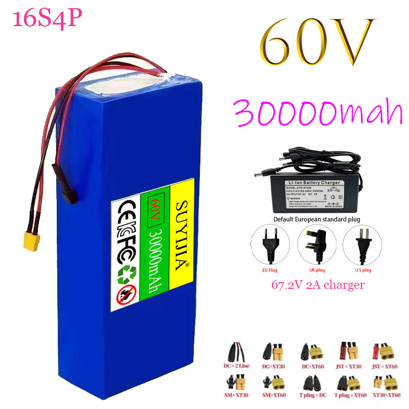 60V 30Ah Electric Scooter Battery - Bateria de Íon de Lítio 60V