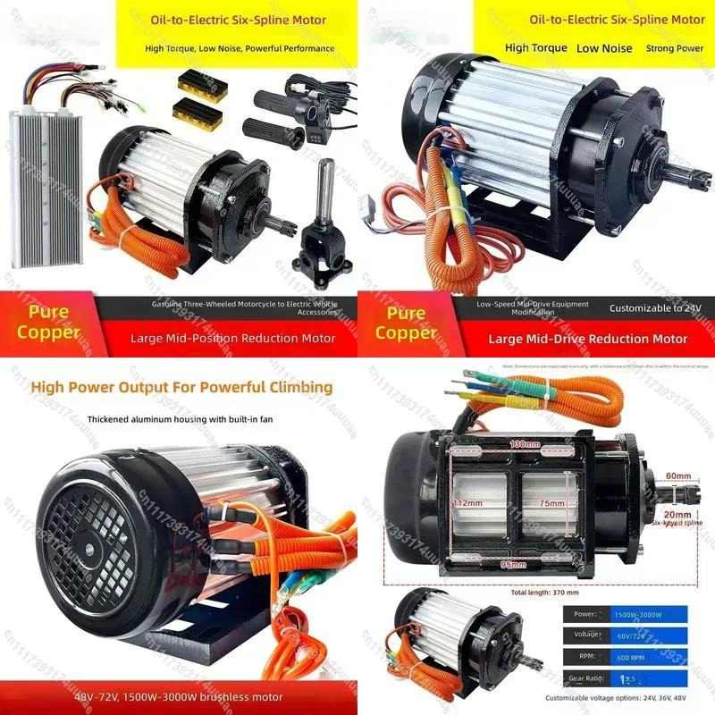 Electric Motorcycle Conversion Kit 72V - Kit de Conversão Elétrica para Motocicleta