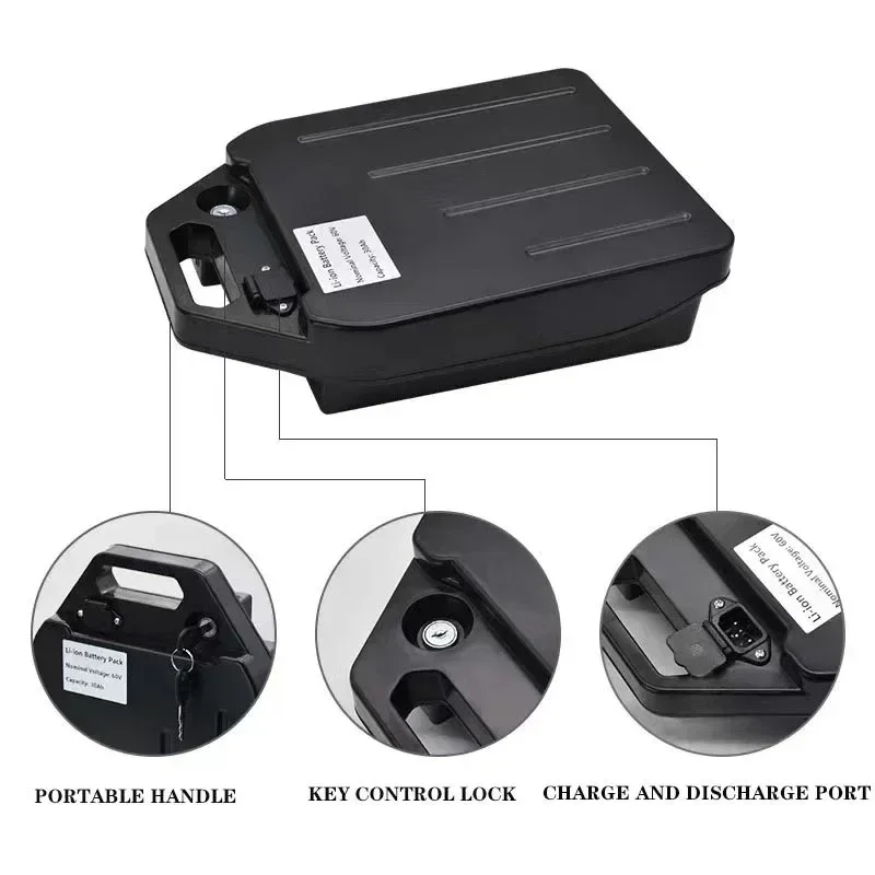 Bateria de lítio para veículo  - 60V 30Ah Electric Scooter Battery avaliação e preço