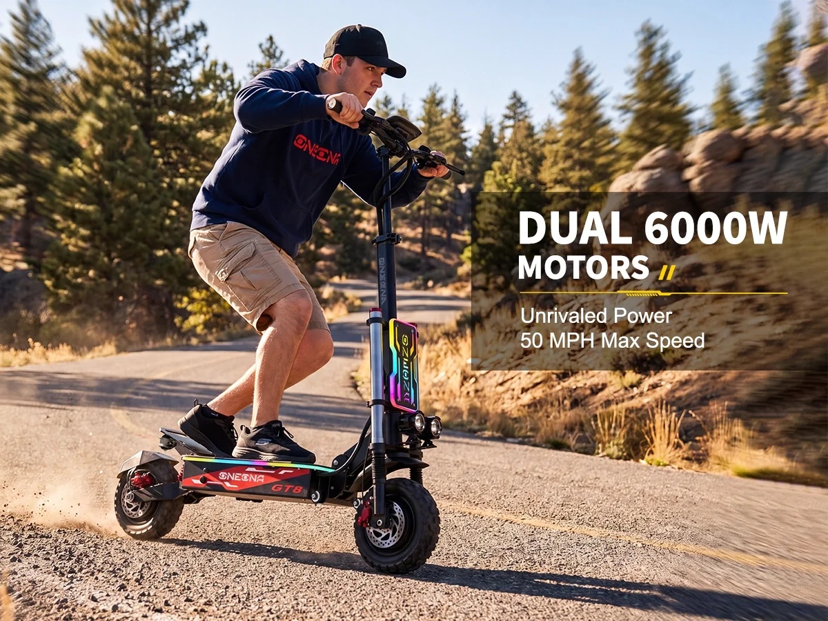 ONECNA NOVO GT8PRO Scooter Elé - 60V 5600W Dual Motor Electric Scooter avaliação e preço