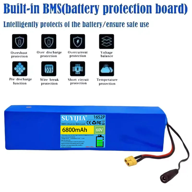 Pacote de Baterias de Lítio 16 - 60V 30Ah Electric Scooter Battery avaliação e preço
