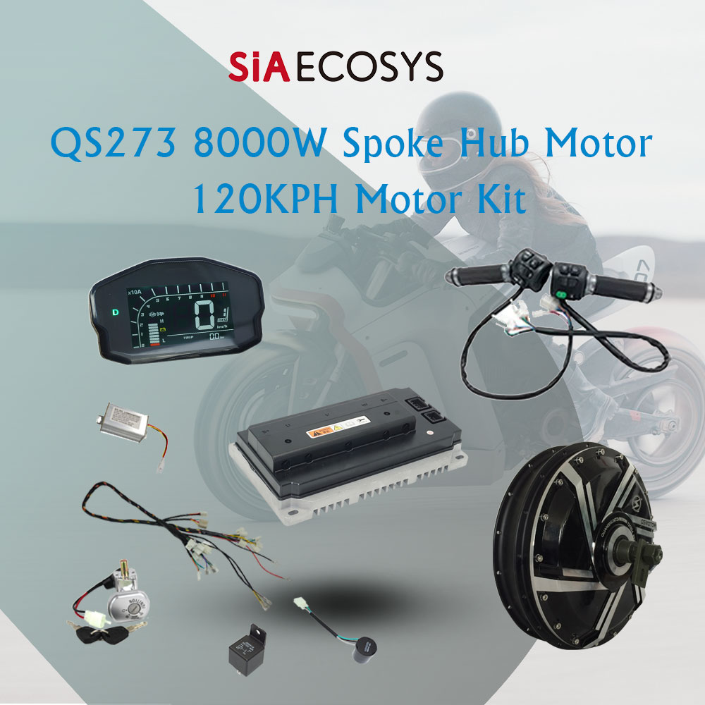 Motor de cubo de raio QS273 80 - Qs273 Hub Motor 8000W 72V avaliação e preço