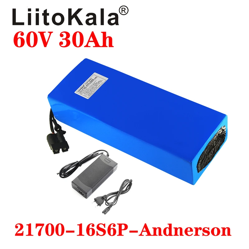 LiitoKala Scooter elétrico bat - 60V 30Ah Electric Scooter Battery avaliação e preço