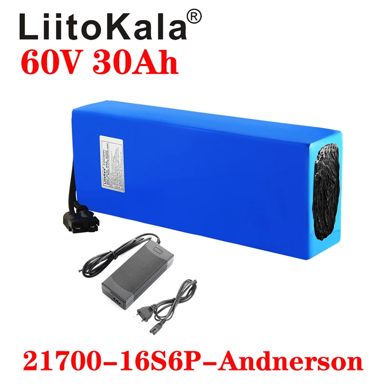 LiitoKala Scooter elétrico bat - 60V 30Ah Electric Scooter Battery avaliação e preço