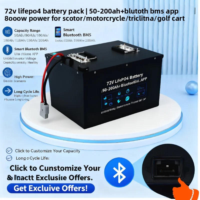 Bateria LiFePO4 72V 50Ah-200Ah - 72V 60Ah Lifepo4 Battery Pack avaliação e preço