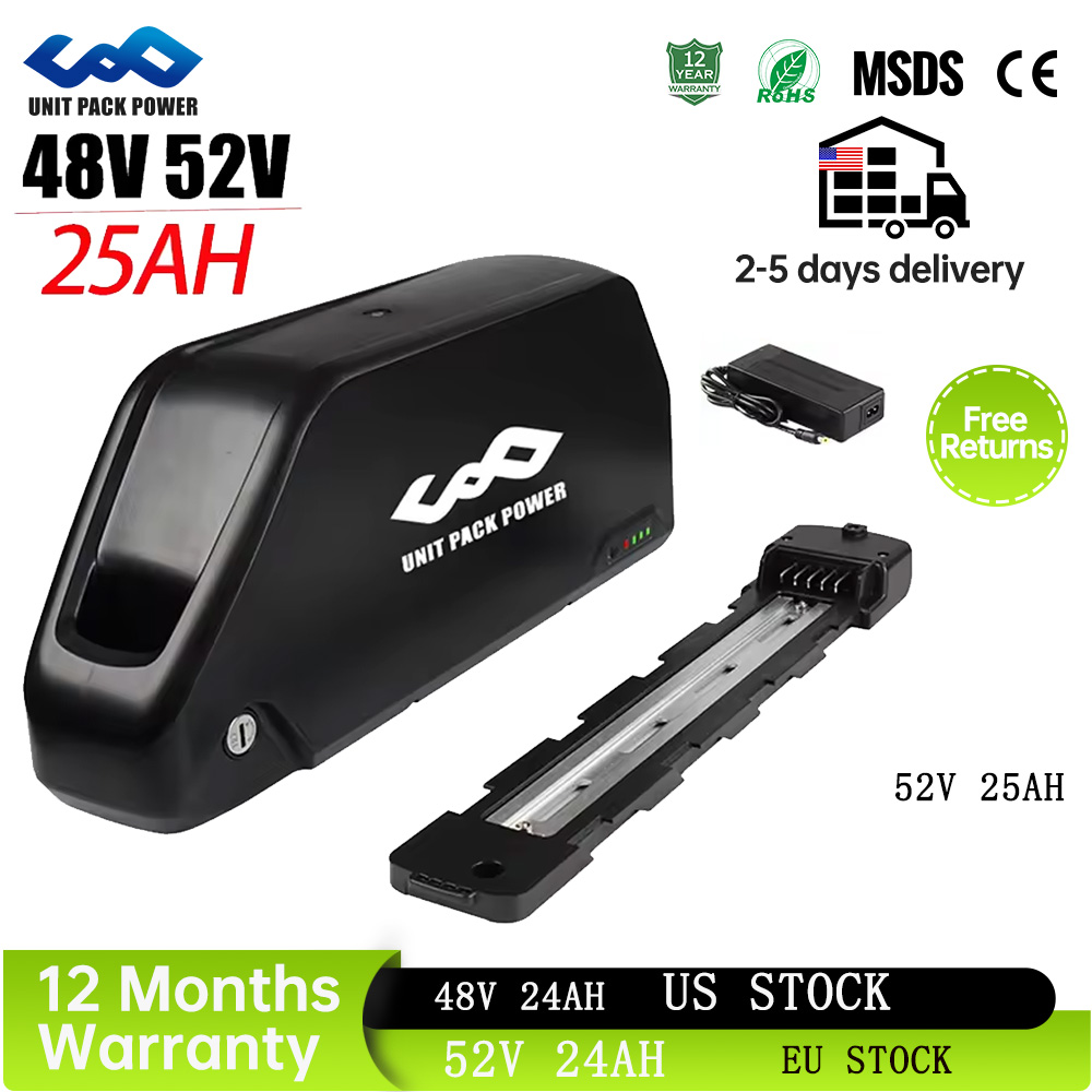 Bateria de E-Bike Downtube 52V - 60V 30Ah Electric Scooter Battery avaliação e preço