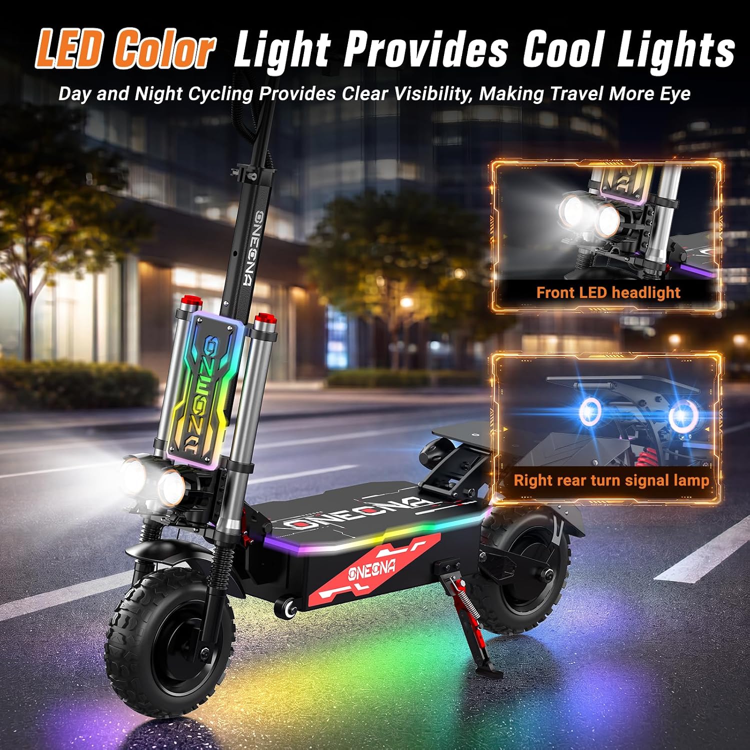 Scooter Elétrico Adulto ONECNA - 60V 5600W Dual Motor Electric Scooter avaliação e preço
