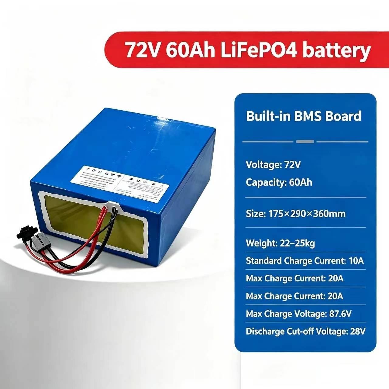 Bateria de lítio 72V 60Ah life - 72V 60Ah Lifepo4 Battery Pack avaliação e preço