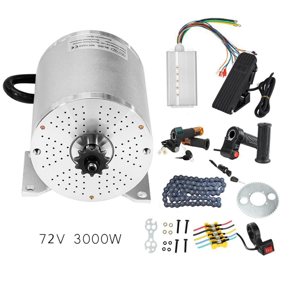 Kit de motor elétrico de conve - Electric Motorcycle Conversion Kit 72V avaliação e preço